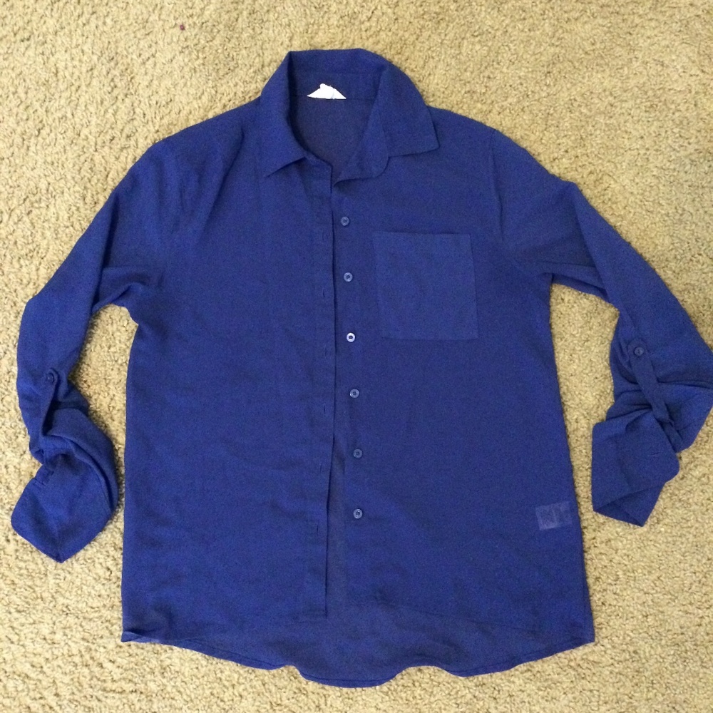 Aeropostale Collared Blue Shirt